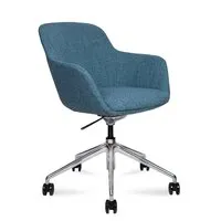 Офисное кресло Norden Corfu / B1816 3S fabric LE8100-07 (ткань бирюзовый/алюминевая база)