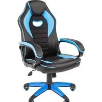 Игровое (геймерское) кресло CHAIRMAN Game 16 (черный/голубой)