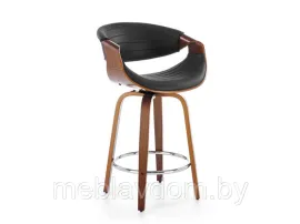 Стул барный HALMAR H123 черный/орех