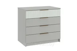 Комод ДЖЕРСИ КМ-001 - Шиншилла Серая / Матовая Скай (МК Стиль)