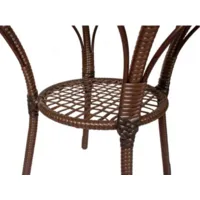 Стол садовый M-Group Ялта (с ротангом, коричневый)