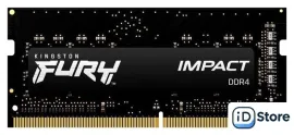 Оперативная память Kingston FURY Impact 8GB DDR4 SODIMM PC4-25600 KF432S20IB/8