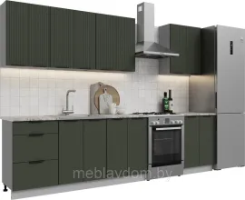 Кухня Корнелия Марика 2,3 без столешницы, Зелёный софт