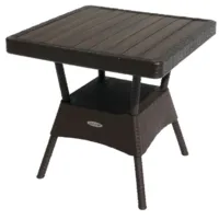 Стол пластиковый Ellastik Plast Ola Dom Квадратный ЭП 442332 (коричневый)