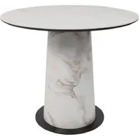 Кухонный стол Lepremo AV 2317 МДФкерамика 900 (белый матовый Snow White/черныйHPL виктори натуральный)