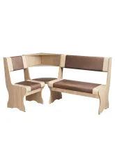 Диван кухонный угловой Дуб экспрессив - Коричневый