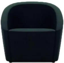 Кресло мягкое Бриоли Джакоб J17 темно-синий