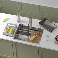 Кухонная мойка Roxen Stage Plus 560250-60 многофункциональная 8 в 1 (6048/сатин)