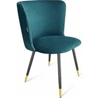Стул Sheffilton SHT-ST36/S95-1 СТ-484 (альпийский бирюзовый/черный муар/золото)
