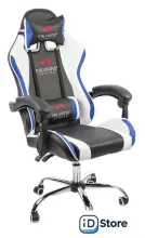 Игровое (геймерское) кресло Calviano Asti Ultimato (черный/белый/синий)