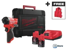 Винтоверт Milwaukee M12 FID2MC-202X Fuel 4933499462 (с 2-мя АКБ, кейс)