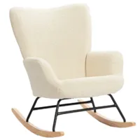 Кресло-качалка TetChair Agnet (бежевый/черный/натуральный)