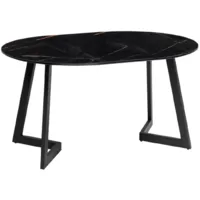 Обеденный стол Woodville Алингсос 100-140х100х76 / 532386 (обсидиан/черный)