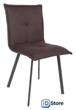 Стул AksHome Рубик U (Velutto 24 темно-коричневый велюр/черный)