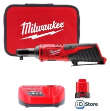Трещотка Milwaukee M12 M12IR-201B 4933441720 (с 1-им АКБ, сумка)