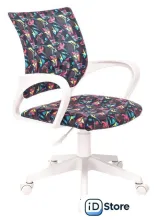 Офисное кресло Бюрократ Burokids 1W 1687097 (мультиколор геометрия/пластик белый)