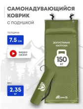 Самонадувающийся коврик RSP Sunny 75 (оливково-зелёный)