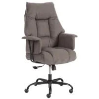 Кресло офисное TetChair Lincoln Metalbl ткань KUB 05 (серый)