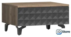 Тумба Shtabe Simple 7001 эко (графит/дуб веллингтон/черный)