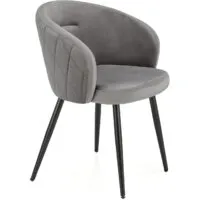 Стул с подлокотниками Halmar K430 (серый)