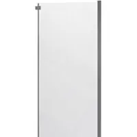Душевая стенка Veconi 90x195 KP06GR-90-01-C4 (стекло прозрачное/брашированный графит)