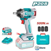 Гайковерт Total TIWLI2050 (с 2-мя АКБ, кейс)