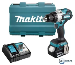 Дрель-шуруповерт Makita DDF486RT (с 1-им АКБ, кейс)