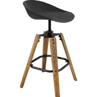 Стул Sheffilton SHT-ST19/S93 (черный/браш.коричневый/черный муар)