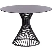 Кухонный стол TetChair Bertoia GT21 110x110x75 металл/стекло (черный)