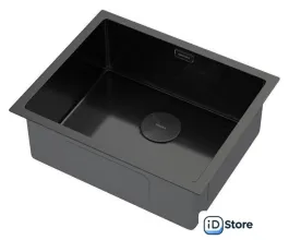 Кухонная мойка ARFEKA ECO AR 550450 POP-UP BLACK PVD NANO DECOR MILLET GRAINS