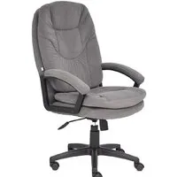 Офисное кресло TetChair Comfort LT флок (серый)