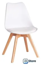 Стул TetChair Tulip дерево/пластик/экокожа (белый)