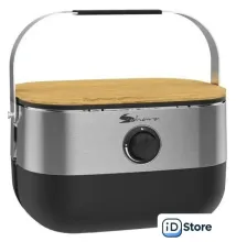Портативный газовый гриль Sahara Mini BBQ (серебристый)
