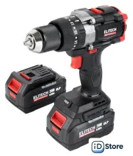 Ударная дрель-шуруповерт ELITECH CD 20BL2 E2201.042.02 (с 2-мя АКБ, кейс)
