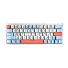 Беспроводная клавиатура Cyberlynx ZA63 Pro White Blue Orange (TNT Yellow)