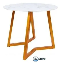 Кухонный стол AksHome Goldie 79603 (мрамор/золотой)