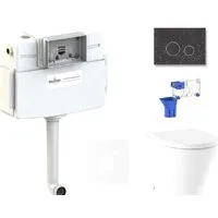 Унитаз приставной Lavinia Boho Relfix Biore 5 в 1 87551049 (greek black искусств. камень)