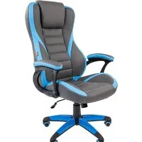 Игровое (геймерское) кресло CHAIRMAN Game 22 (серый/голубой)