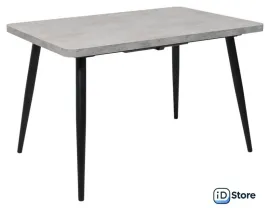 Кухонный стол Мамадома Borg radial-120 раздвижной 120-160х80 (серый сланец/черный)