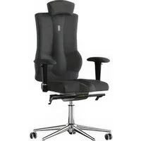 Офисное кресло Kulik System Elegance (азур/хром, черный с подголовником)