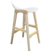 Стул Sheffilton SHT-ST19/S65 (белый/прозрачный лак)