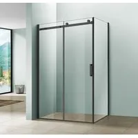 Душевой уголок Vincea Lugano VSR-1L9012CLB-1 (черный/прозрачное)