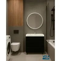 Мебель для ванных комнат Vela Тумба под умывальник Vela Мира 50Н под Classica (черный) TU1302