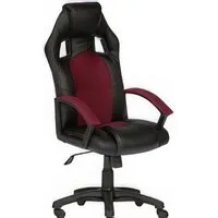 Игровое (геймерское) кресло TetChair Driver (экокожа/ткань, черный/бордовый)