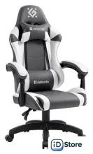 Игровое (геймерское) кресло Defender Fortune 64026 (серый/белый)