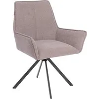 Стул с подлокотниками TetChair Мурано опора 360 (велюр/букле (HYP), бежевый)