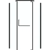 Душевой уголок Grossman Pragma 100x100x195 302.K33.03.1010.21.00 (черный матовый/прозрачное стекло)