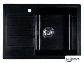 Кухонная мойка Marblan Recta R (оникс, с сифоном)