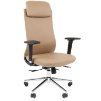 Кресло офисное CHAIRMAN 500LUX (экокожа бежевый)