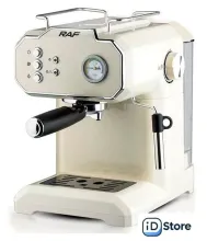 Рожковая кофеварка RAF R.104 (белый)